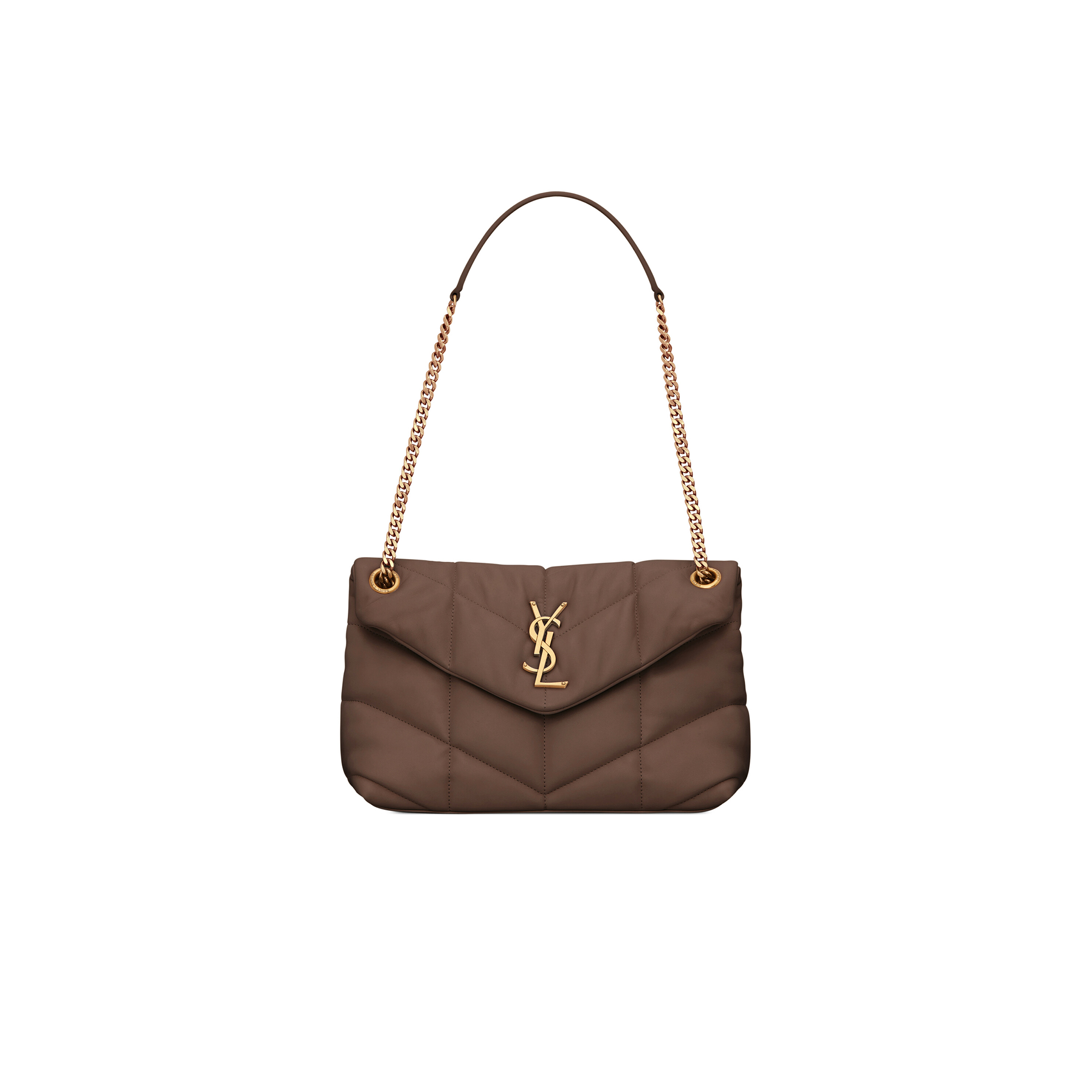 YSL PUFFER SMALL IN NAPPA LEATHER 5774761EL072851 (29*17*11cm)